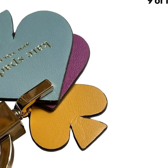 Kate Spade N.Y. Seaside Stacked Spade Gold & Multi Color Keyfob! NWOT! - Picture 6 of 7